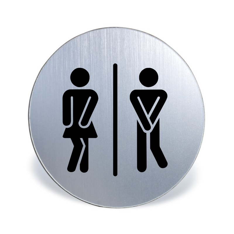 (T219-119) Tabliczka informacyjna - piktogram WC Kobiety / Mężczyźni