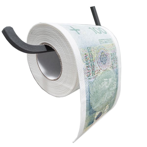 Papier toaletowy banknot 100 zł śmieszny prezent